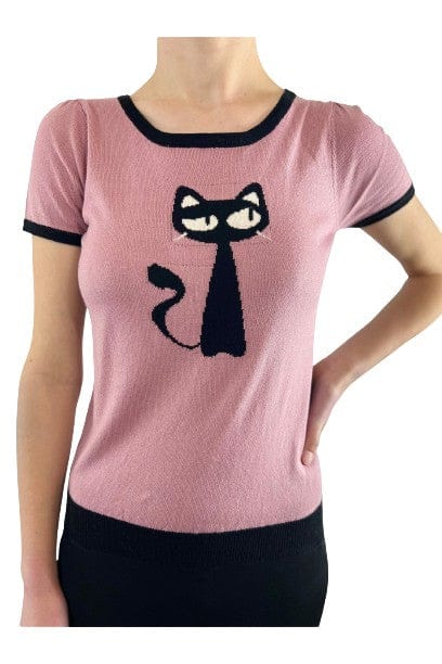 Purrfect Pink Cat Sweater